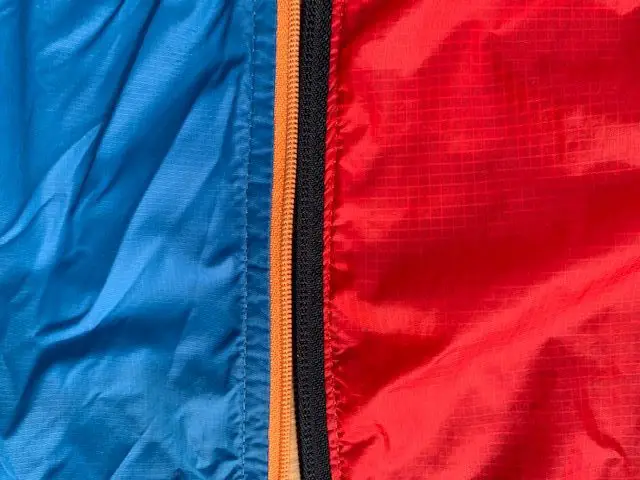 Showing a nylon and a polyester jacket side by side.